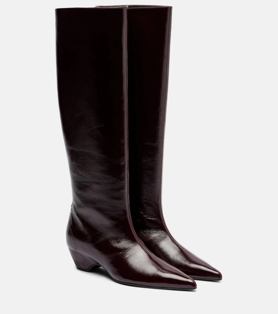 Khaite - Sybil 40 leather knee-high boots