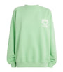 Green Cotton Logo Sweatshirt