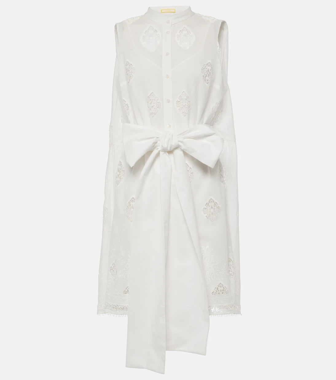 Erdem - Embroidered cotton-blend minidress