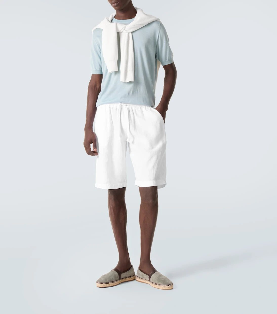 Fedeli - Vico linen Bermuda shorts