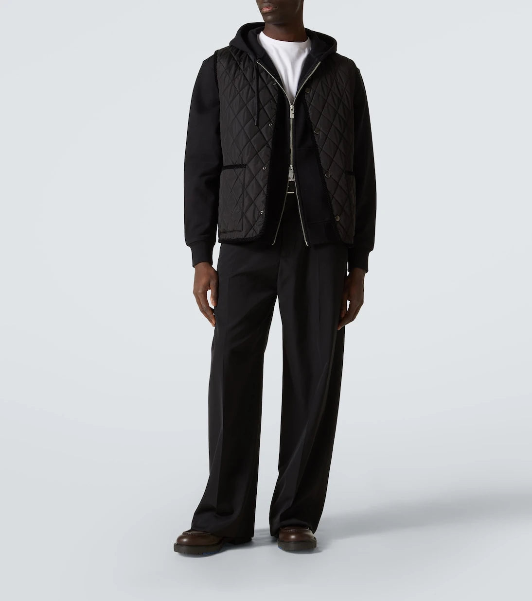 Burberry - سويت شيرت بغطاء رأس من قطن الجيرسي EKD بسحاب