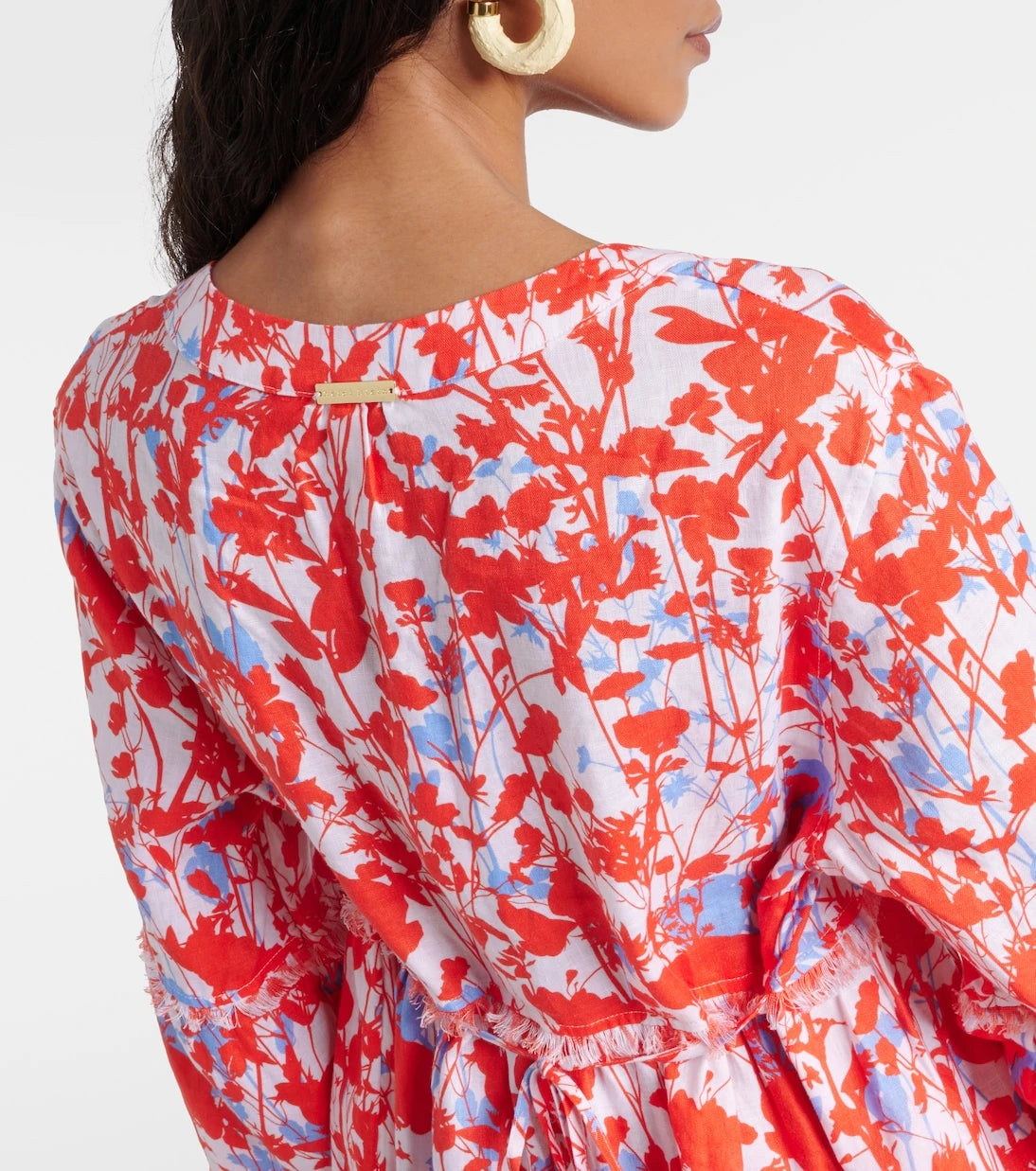 Heidi Klein - Deia floral linen kaftan