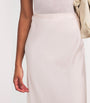 Silk Satin Isaak Maxi Skirt ROSE