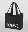 LOEWE Black x Paula's Ibiza Medium Font Tote Bag