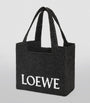 LOEWE Black x Paula's Ibiza Medium Font Tote Bag