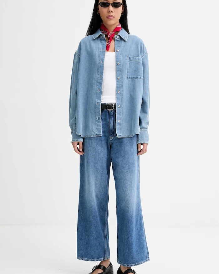 rag & bone риза дамска от деним
