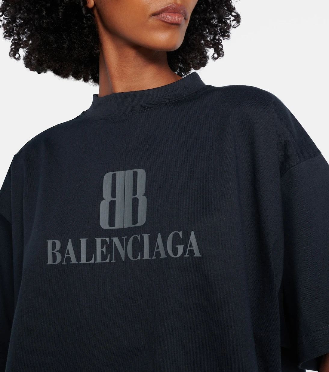 Balenciaga - Logo cotton jersey T-shirt