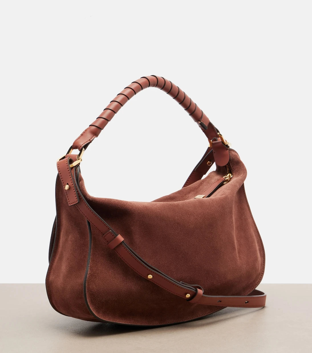Chloé - Marcie Small suede shoulder bag