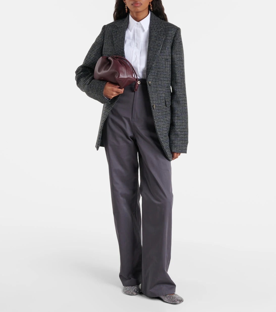 Loewe - حقيبة كتف فلامنكو الجلدية