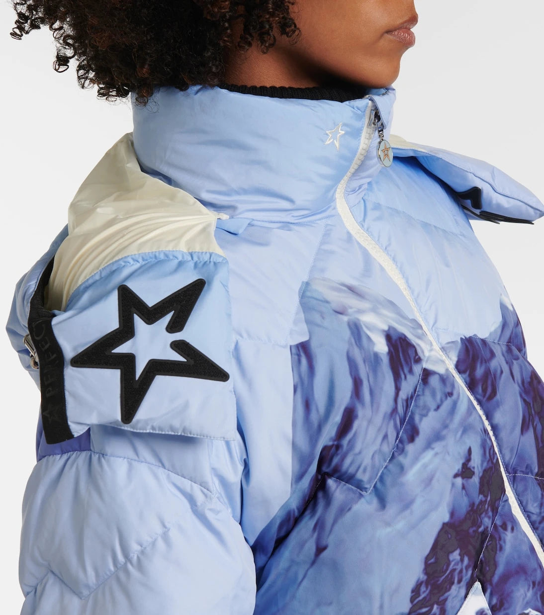 Perfect Moment - Mountain printed down jacket