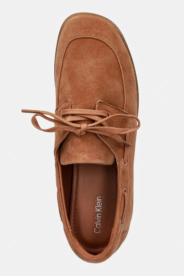 Calvin Klein kadın süet mokasen ESS BOATSHOE SUEDE
