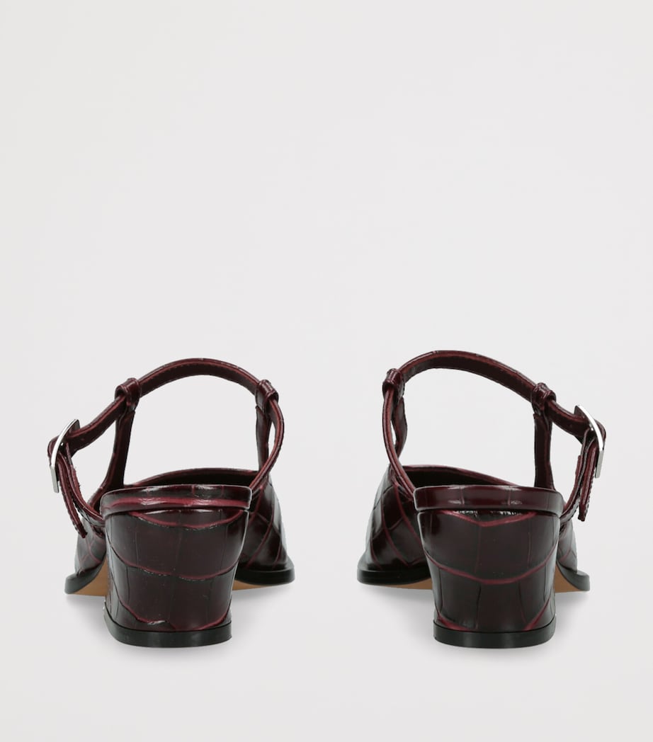 Leather Onda Mary Jane Mules 45