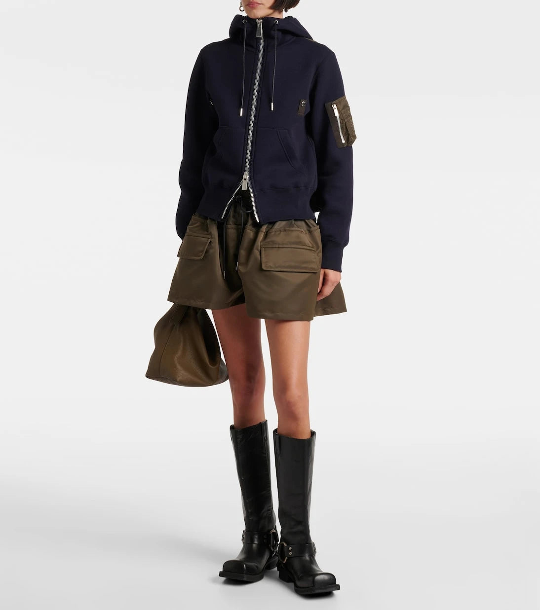 Sacai - Paneled hoodie
