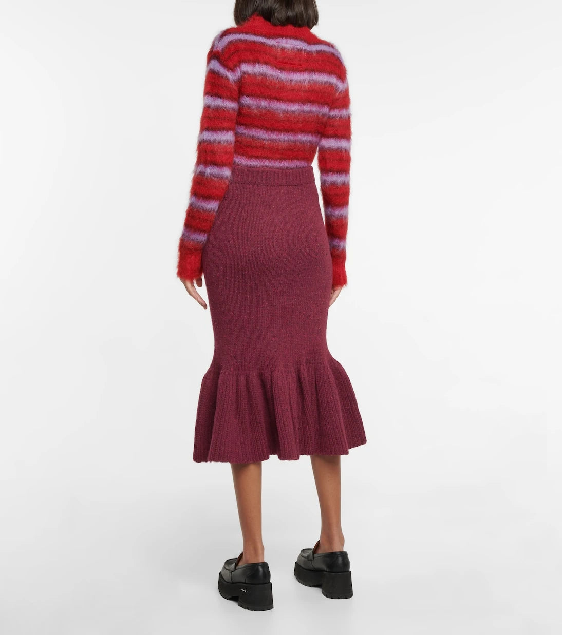 Marni - Wool knit midi skirt
