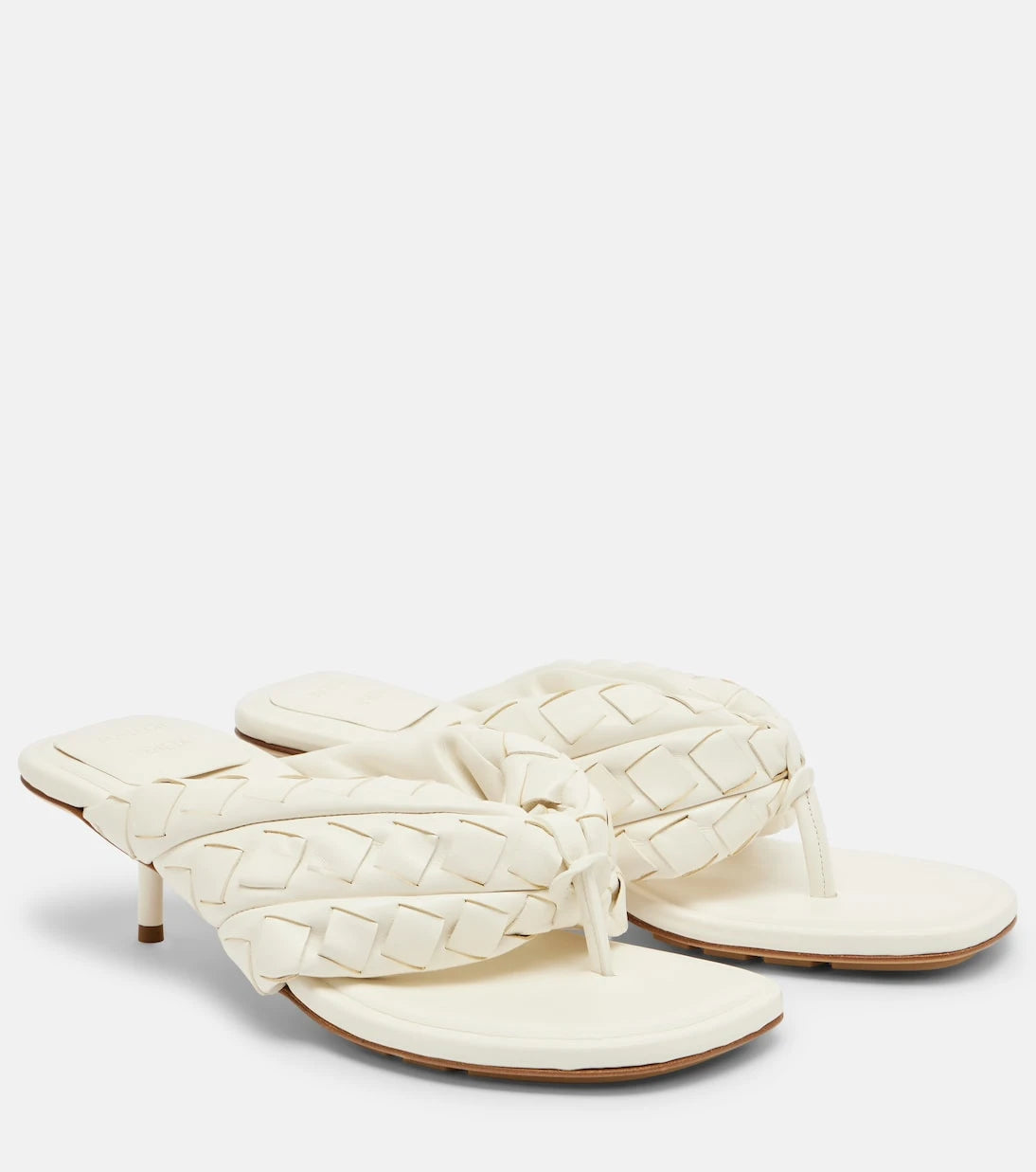 Bottega Veneta - Salsa Intrecciato leather thong sandals