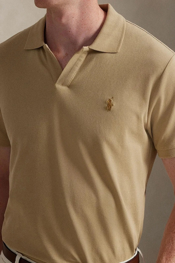 Памучна тениска с яка Polo Ralph Lauren