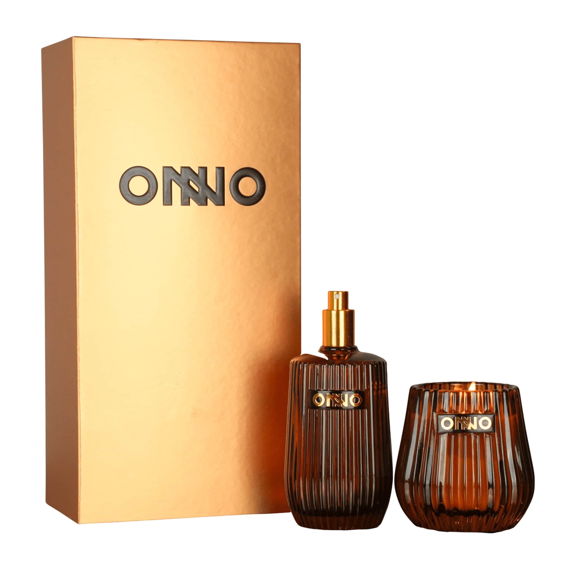 Onno Eclectic Ginger Fig Candle and Room Spray Gift Set
