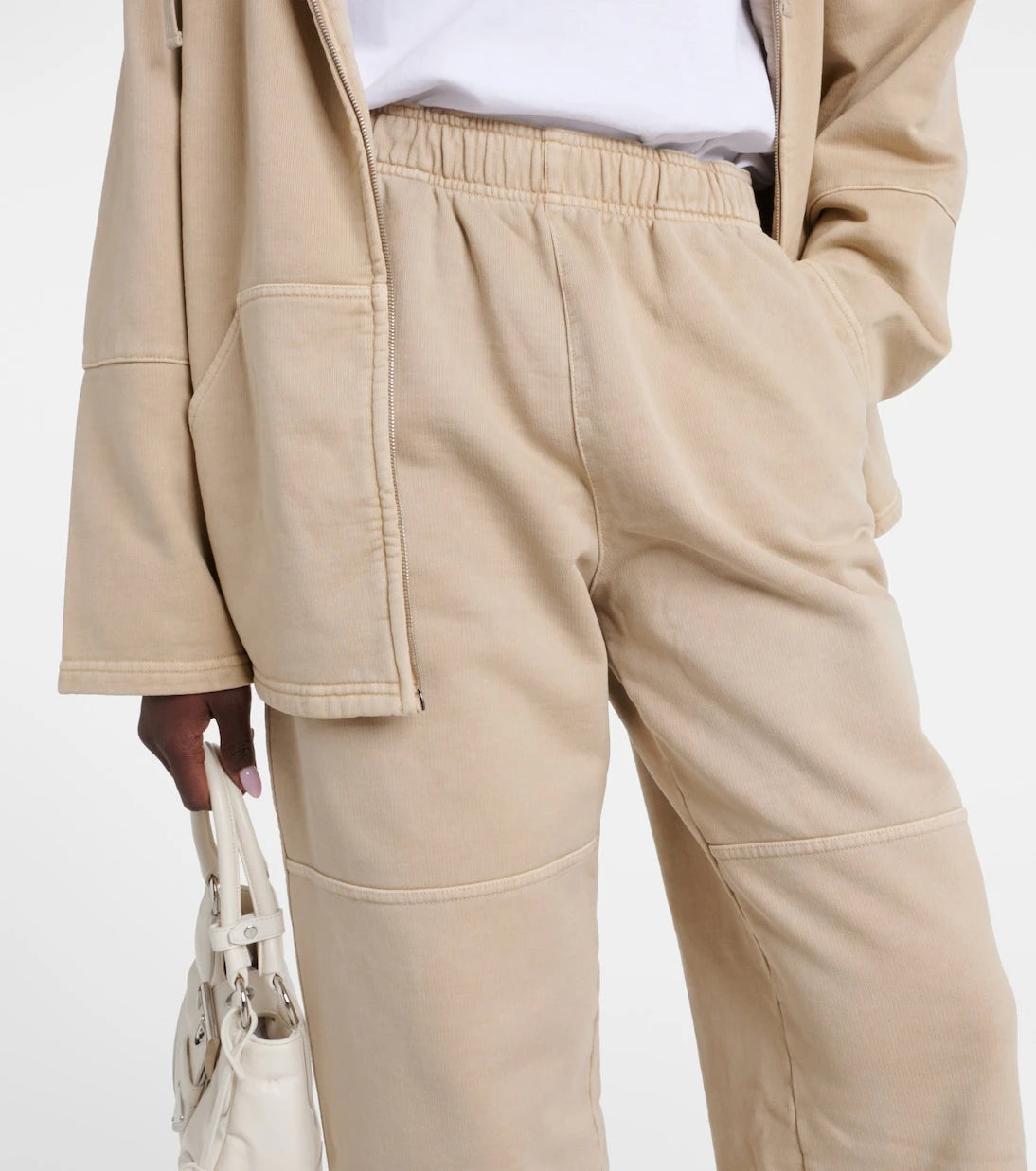 Prada - High-rise cotton sweatpants