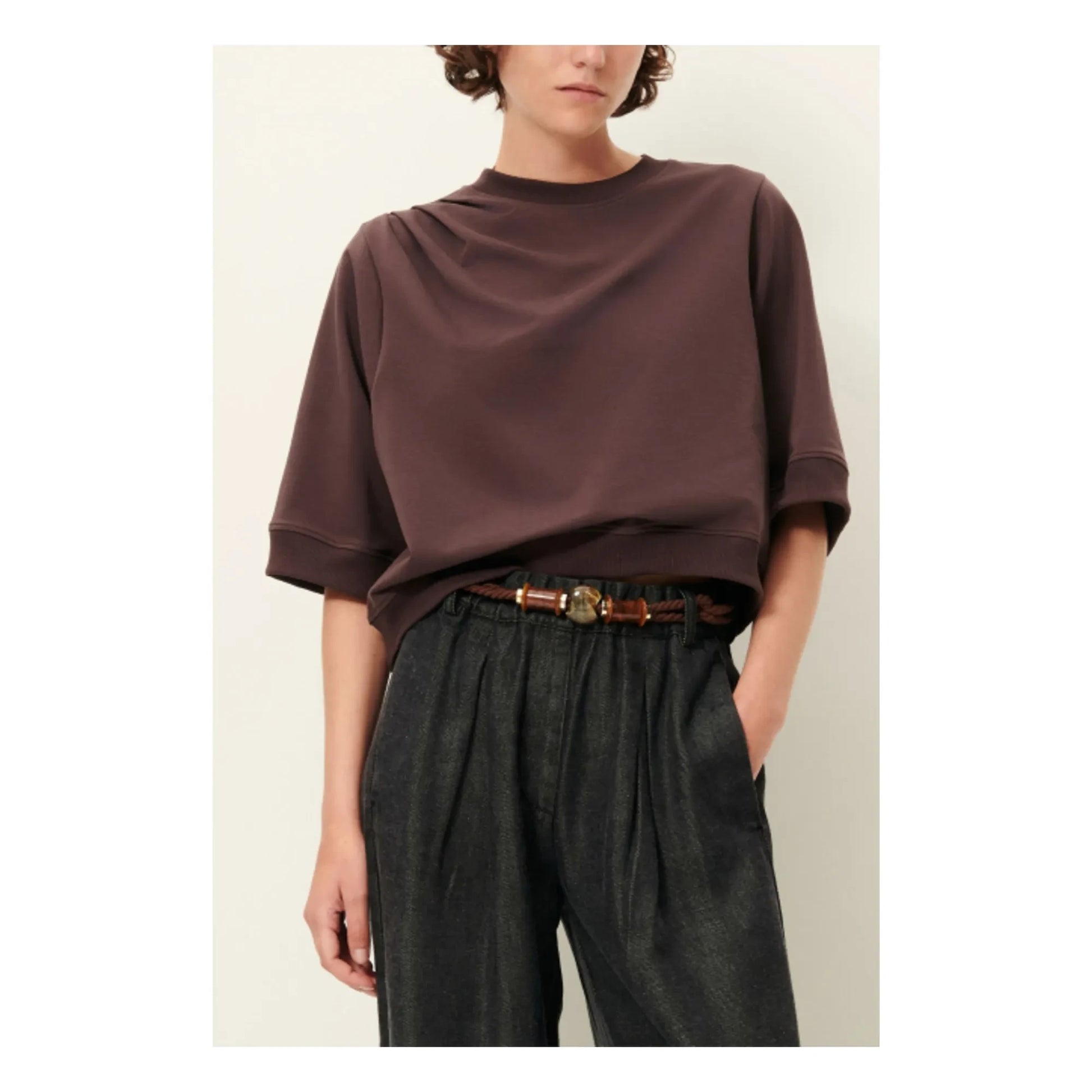 Sessùn - Pova T-shirt | Brown