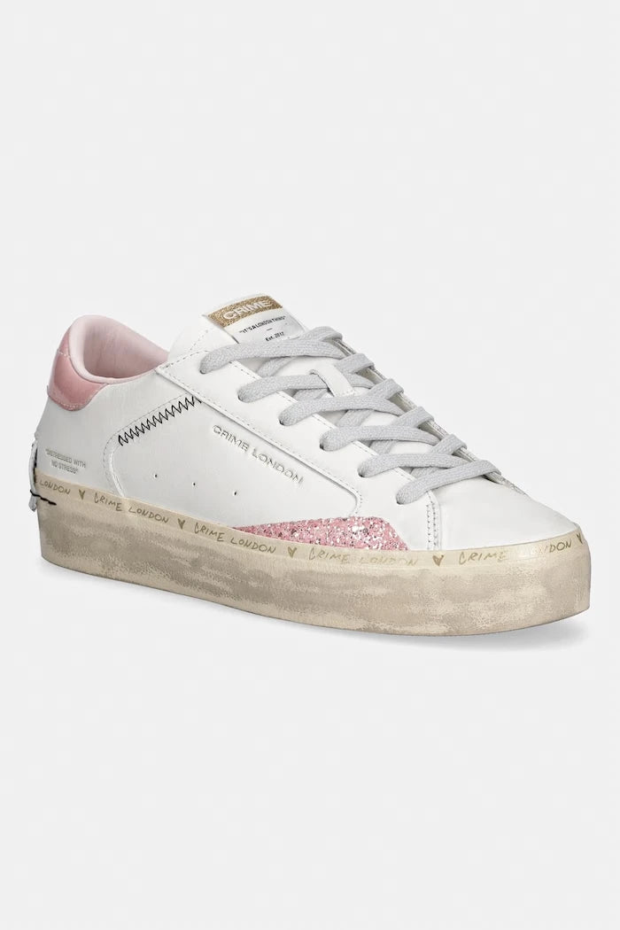 Crime London SK8 DELUXE WEDGE маратонки дамски от кожа