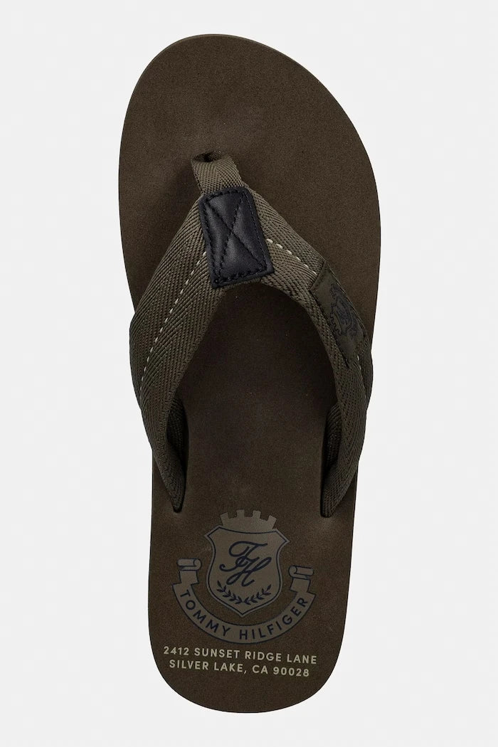 Tommy Hilfiger Erkek Parmak Arası Terlik PATCH HILFIGER BEACH SANDAL