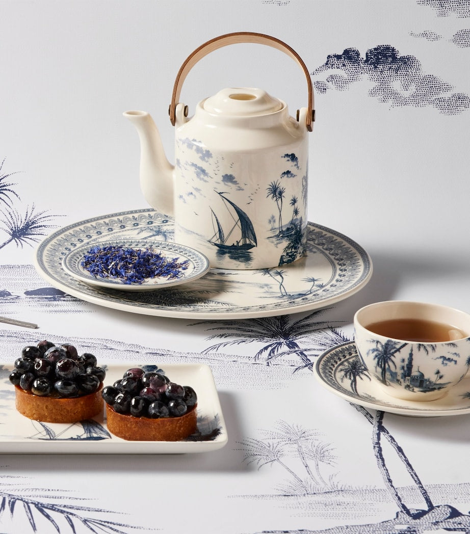 Ceramic Dépareillé Teacup and Saucer