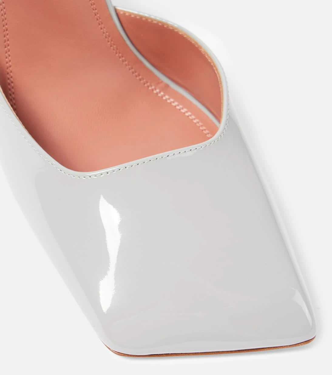 Amina Muaddi - Charlotte patent leather slingback pumps