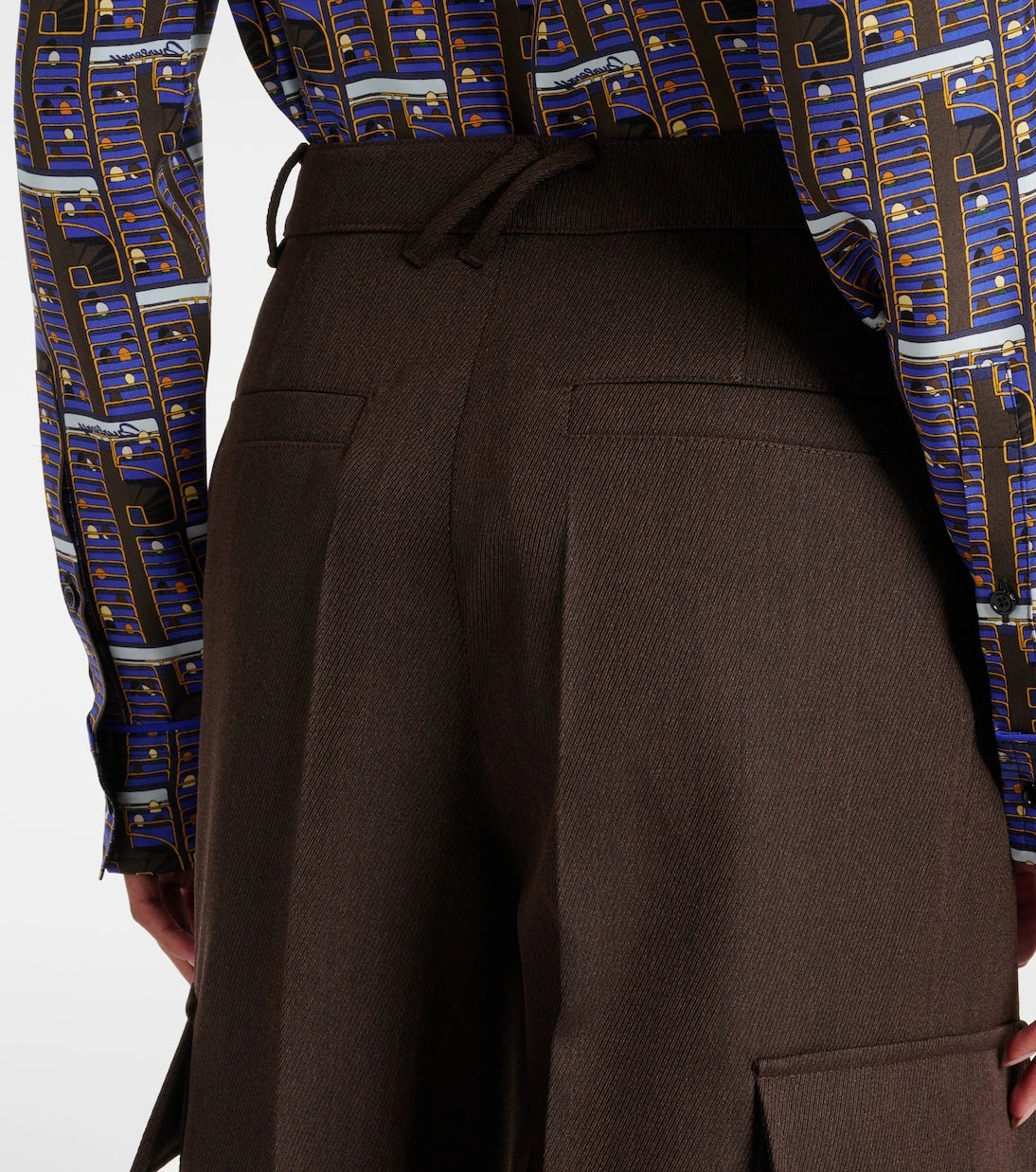 Burberry - بنطلون كارجو من الصوف