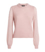 Pink Merino Wool-Blend Lofty Sweater