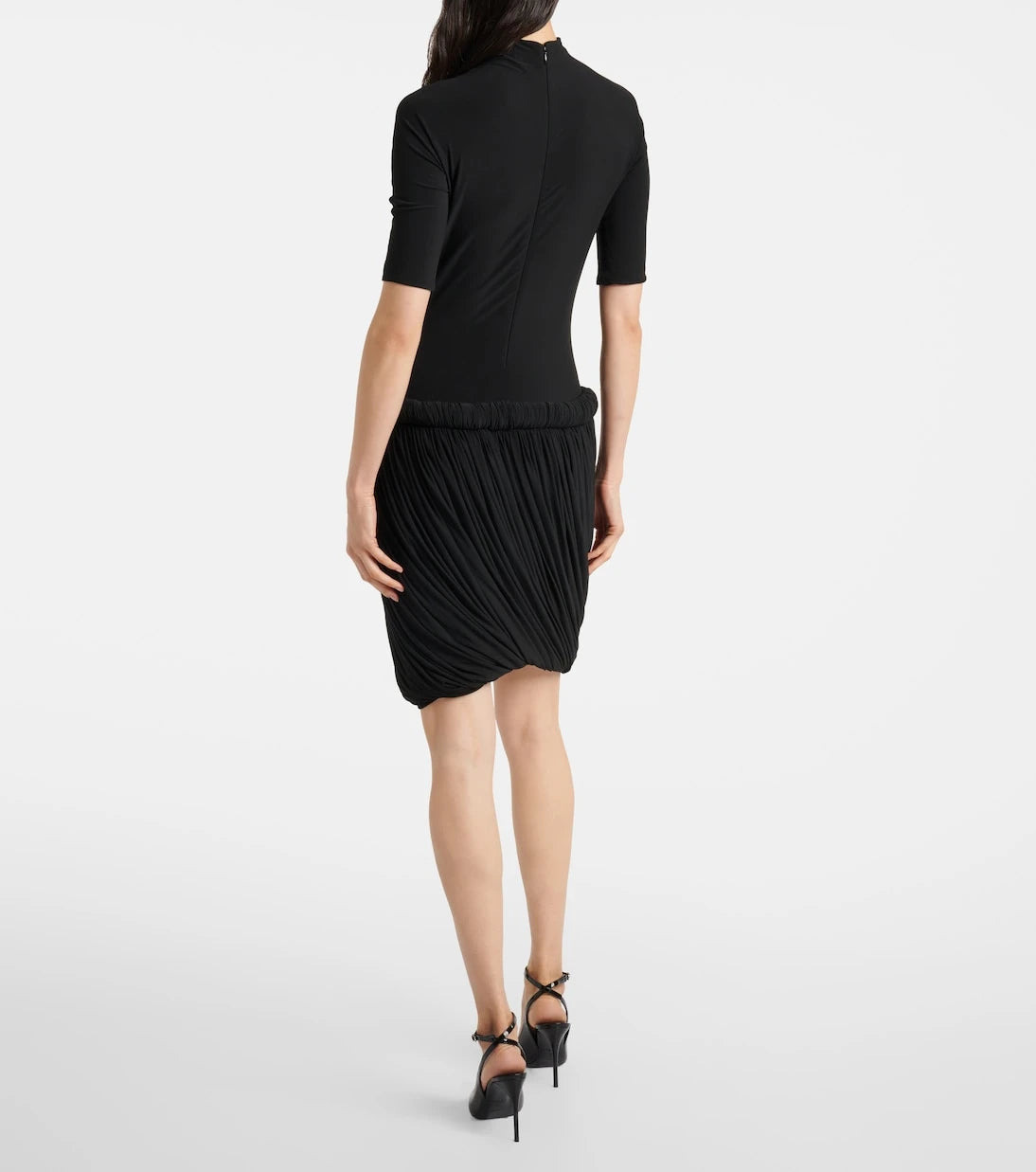 Alaïa - Draped jersey midi dress
