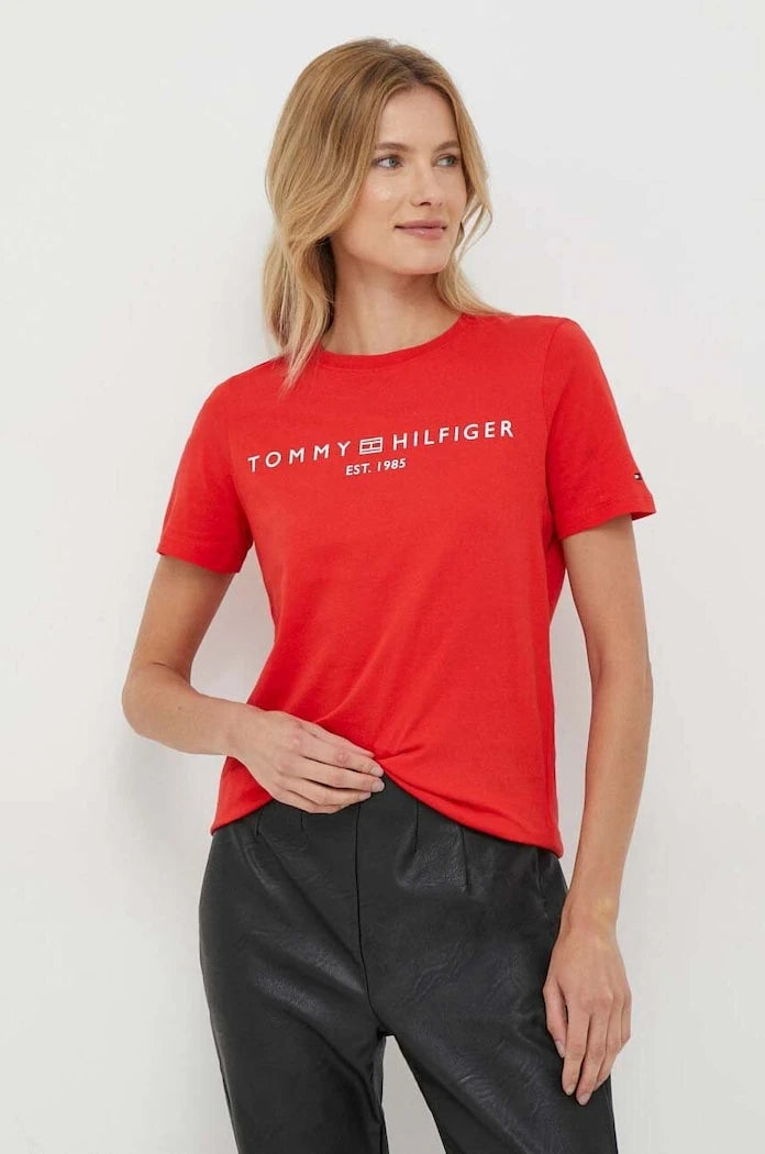 Tommy Hilfiger pamuklu kadın tişört