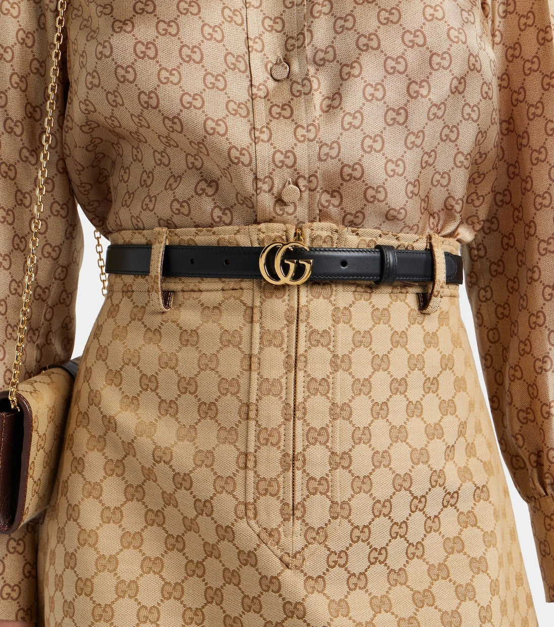 Gucci - GG Marmont leather belt
