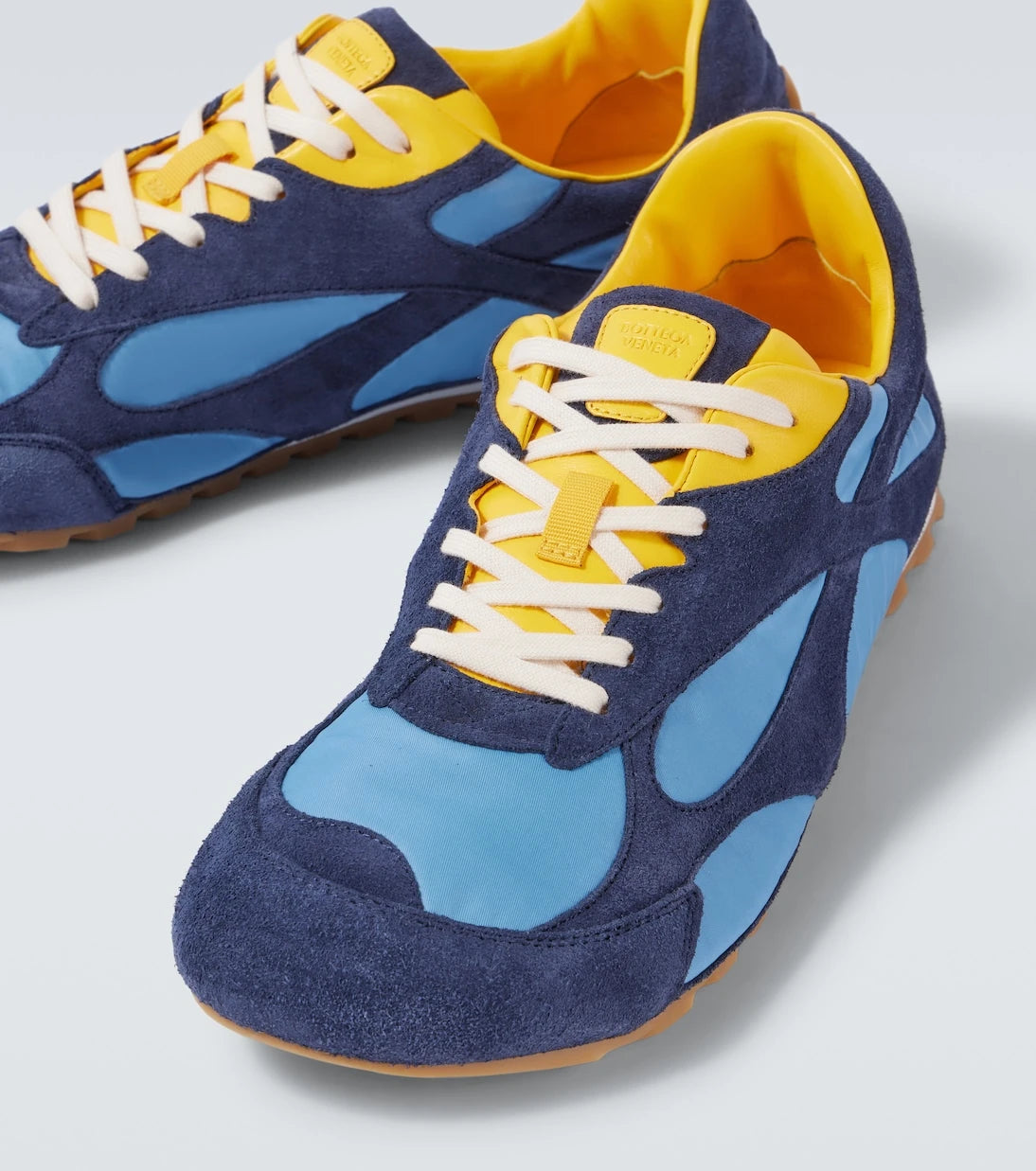 Bottega Veneta - Orbit Flash suede-trimmed sneakers