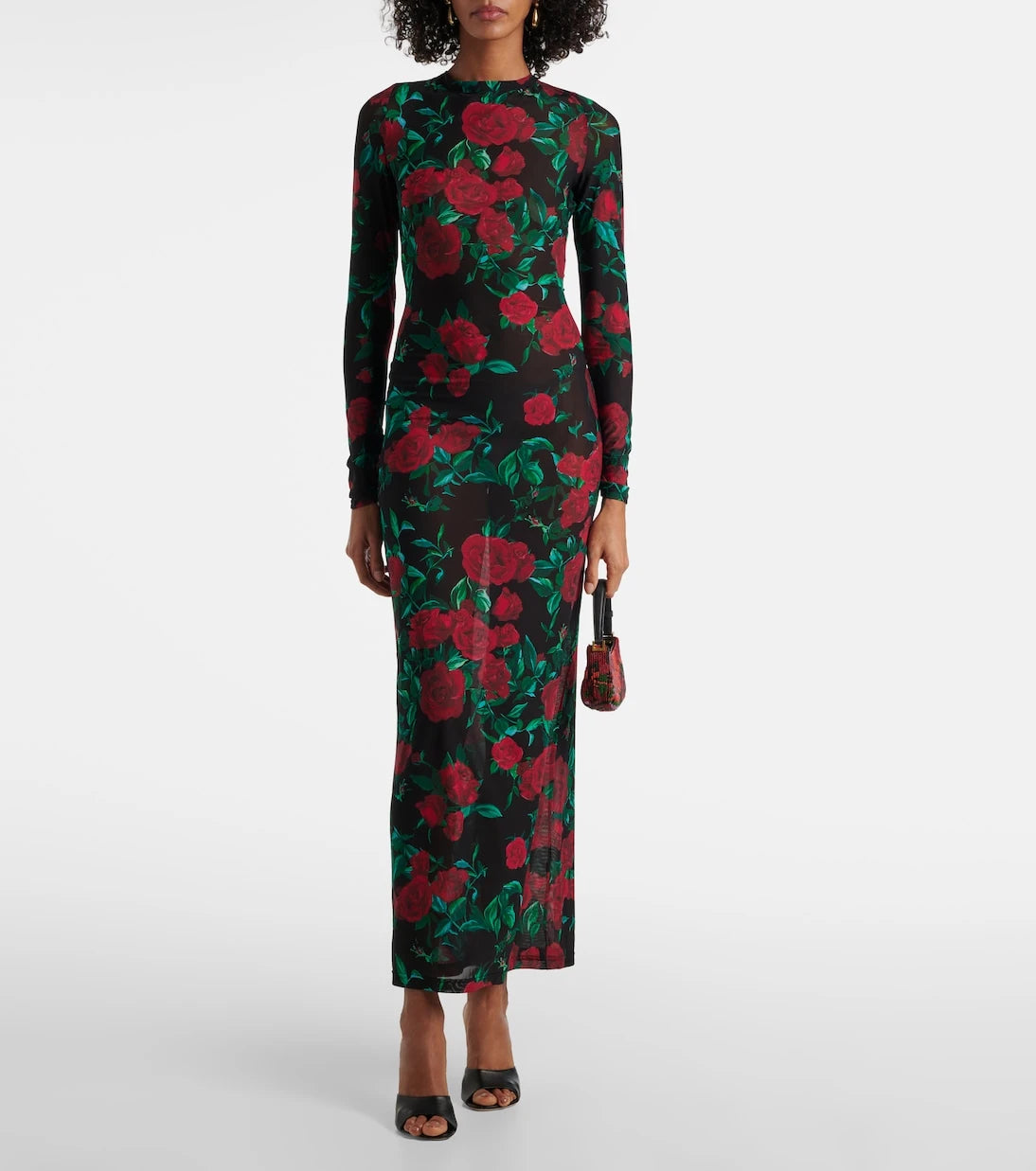 Alexandra Miro - Selene floral mesh maxi dress