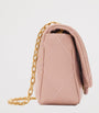 Burberry Pink Leather Quilted EKD Clutch Bag