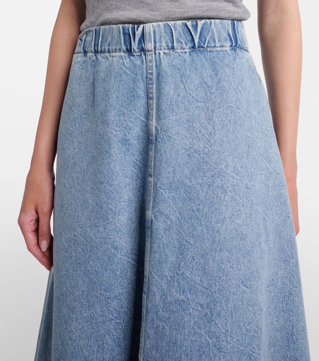 Agolde - x Maria McManus denim midi skirt