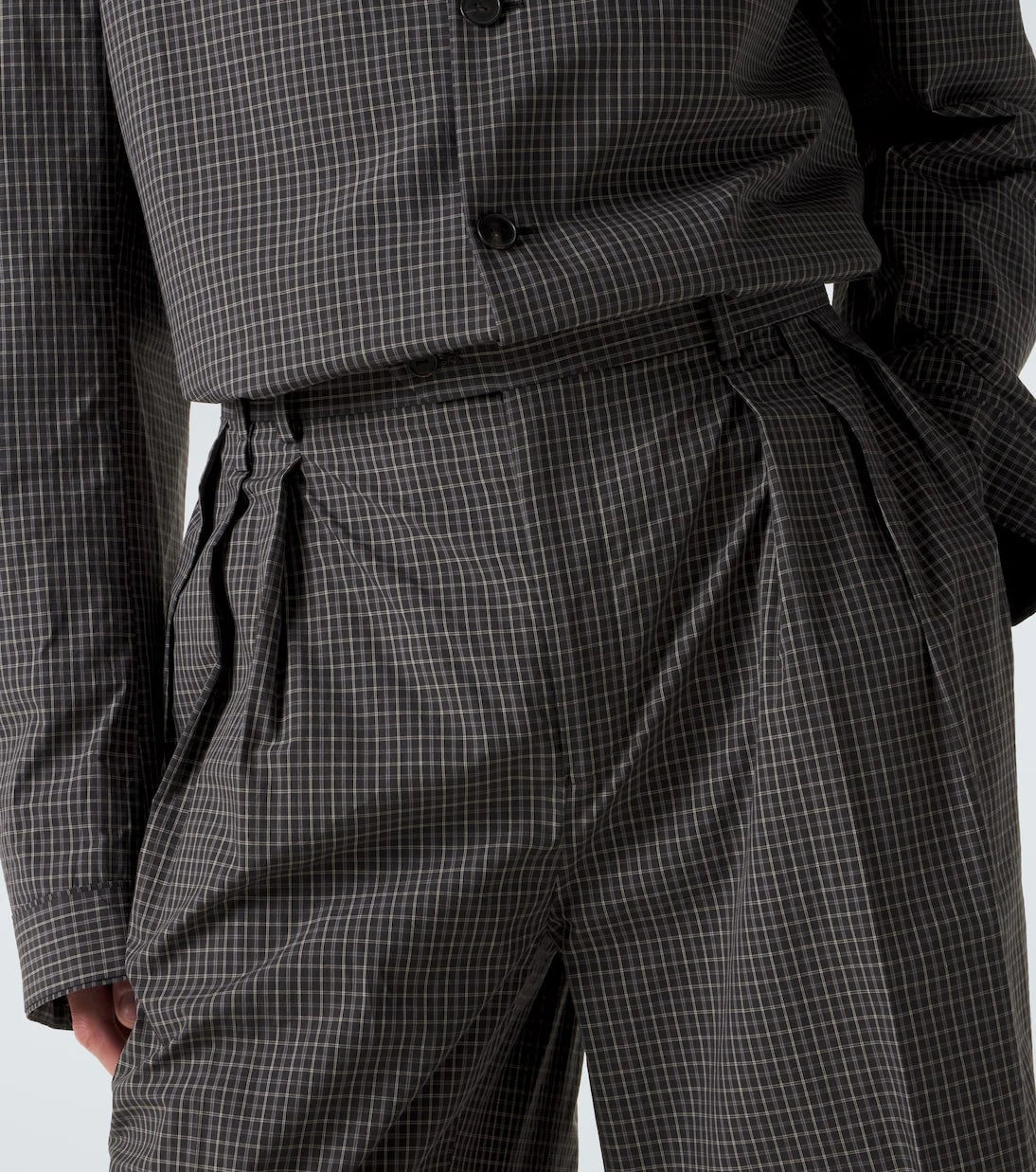 Calvin Klein Collection - Baxter checked cotton wide-leg pants
