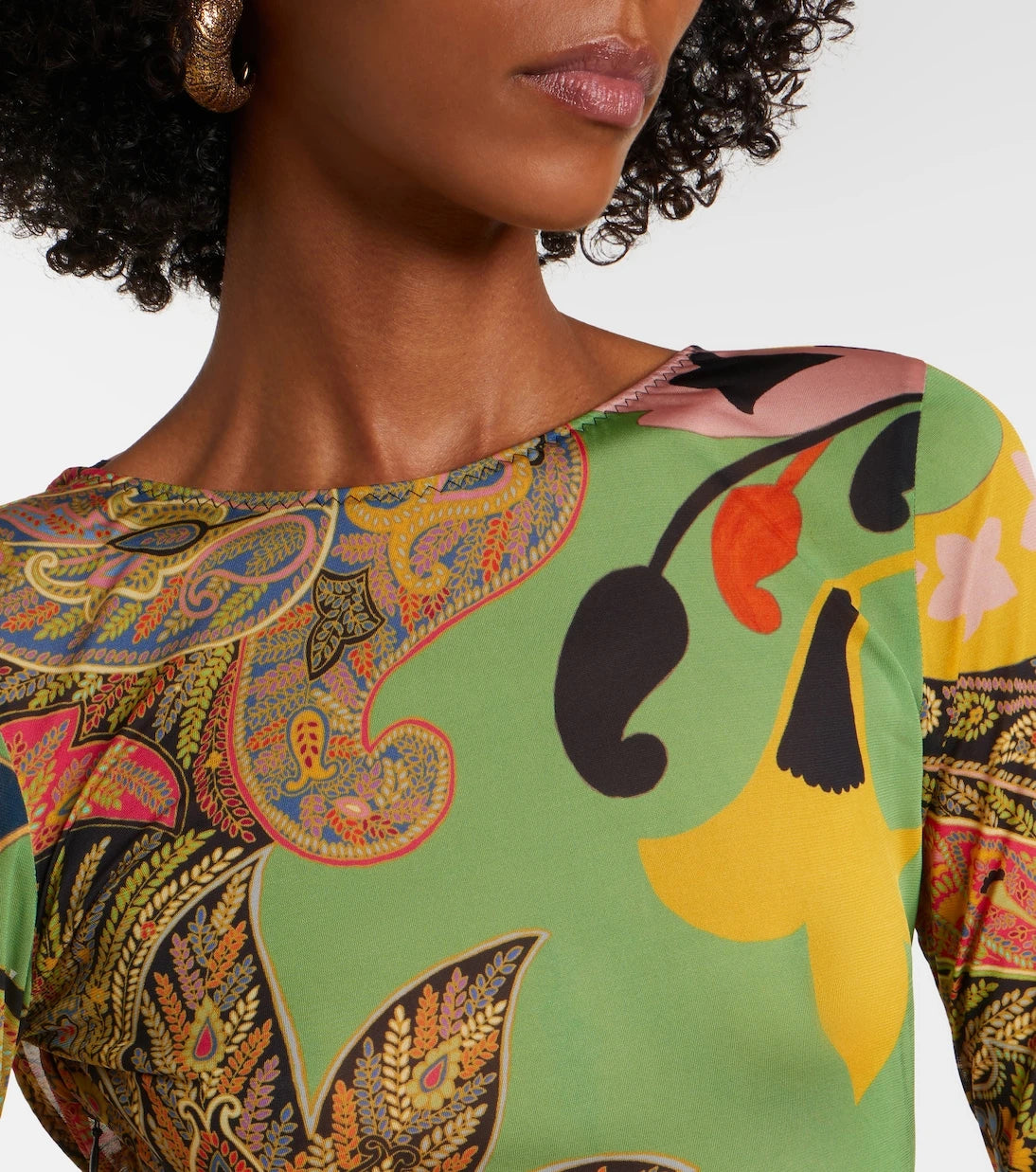 Etro - Paisley draped gown