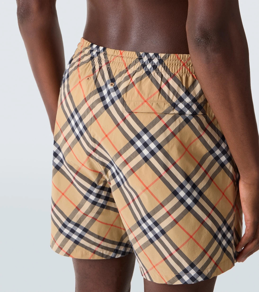 Burberry - Burberry Check swim trunks