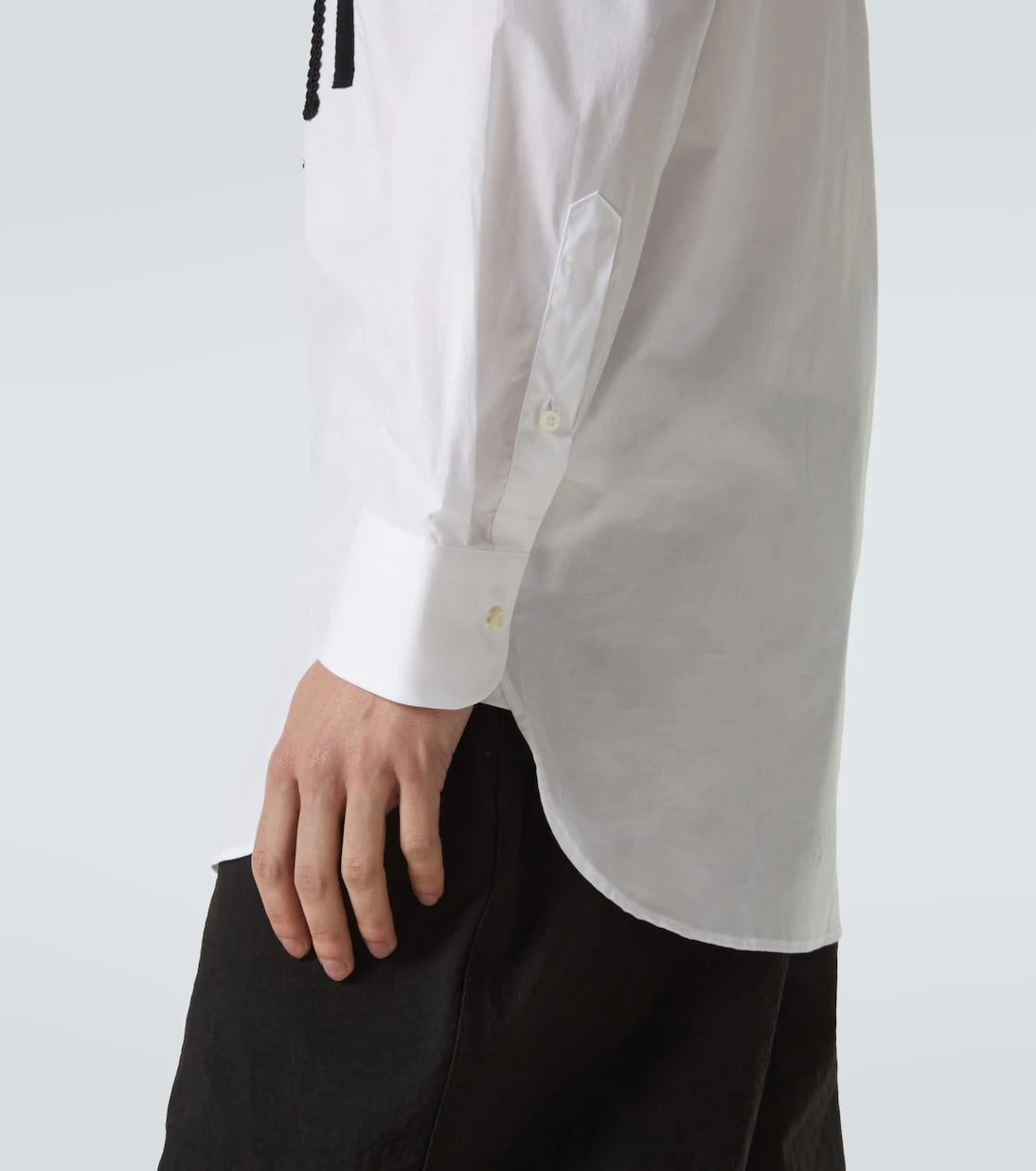 Junya Watanabe - x Guy Rover striped cotton shirt