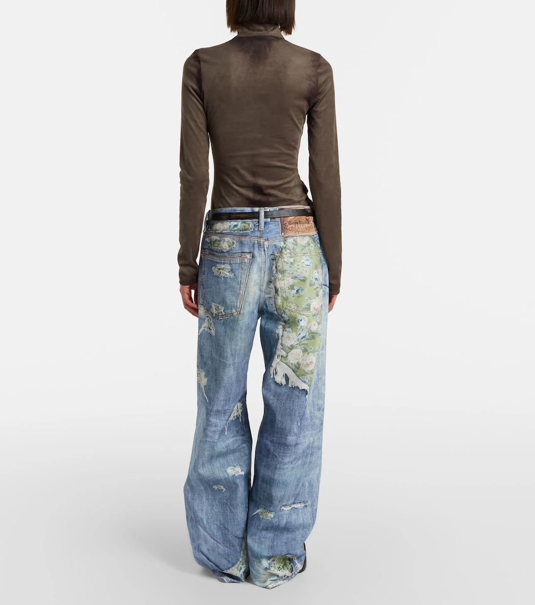 Acne Studios - Printed wide-leg jeans