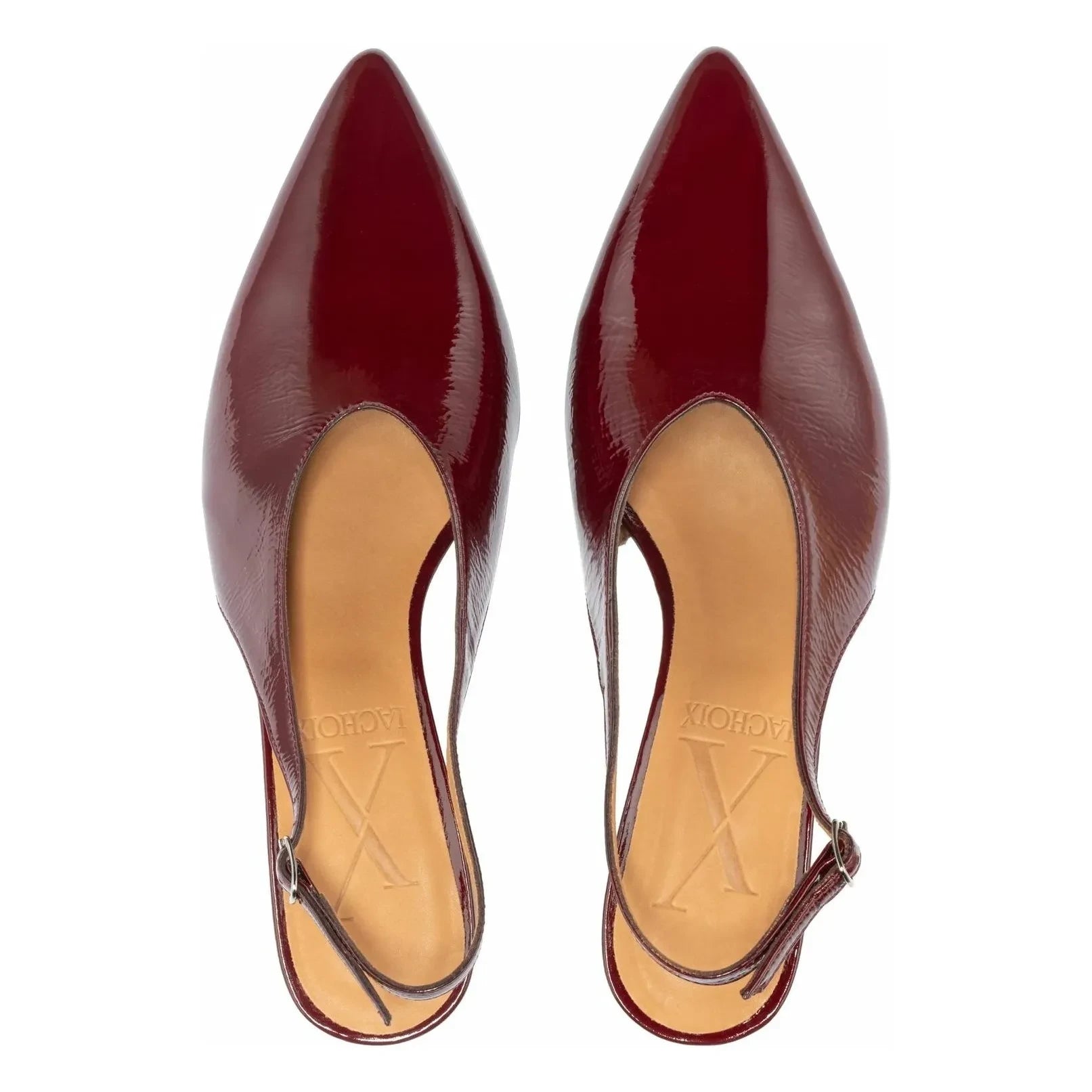 Lachoix - Slingback Heels | Burgundy