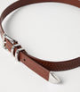 Calfskin Metal-Tip Braided Belt