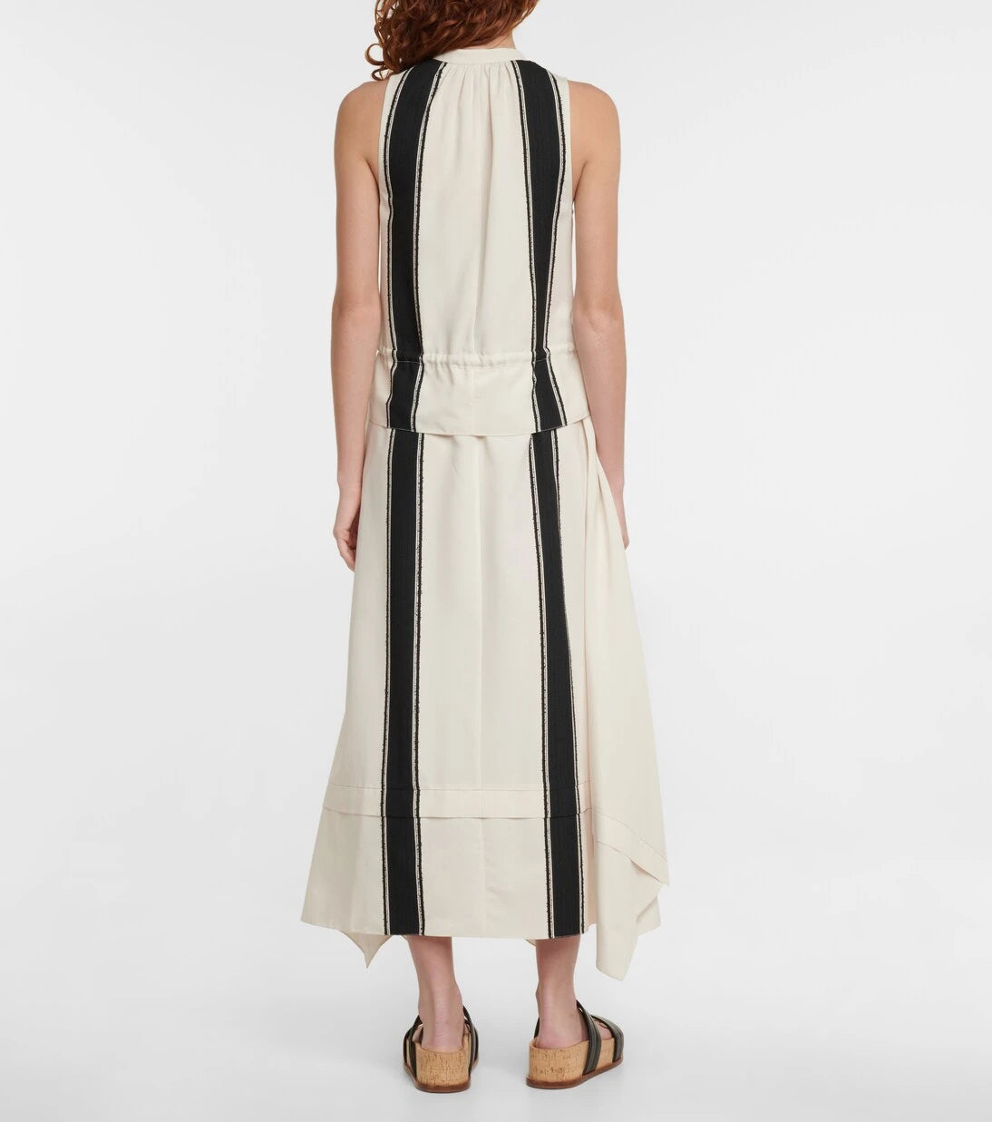 Altuzarra - Penelope striped crêpe midi dress