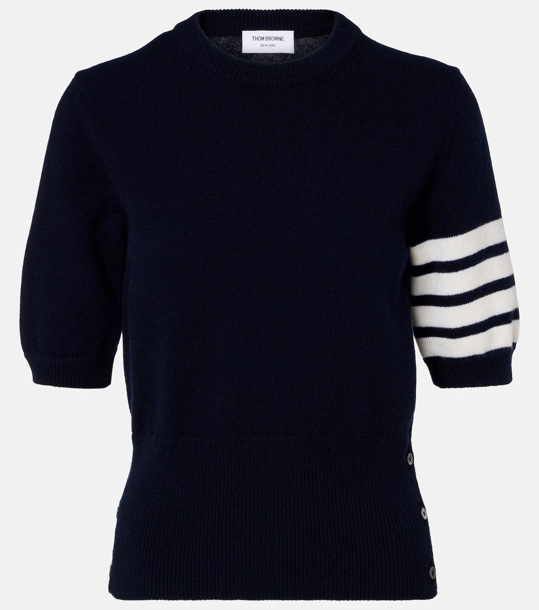 Thom Browne - 4-Bar knitted virgin wool sweater