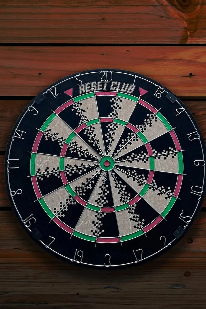 Reset Club Dartboard + 6 Ok Uçlu Dart Seti 45 cm