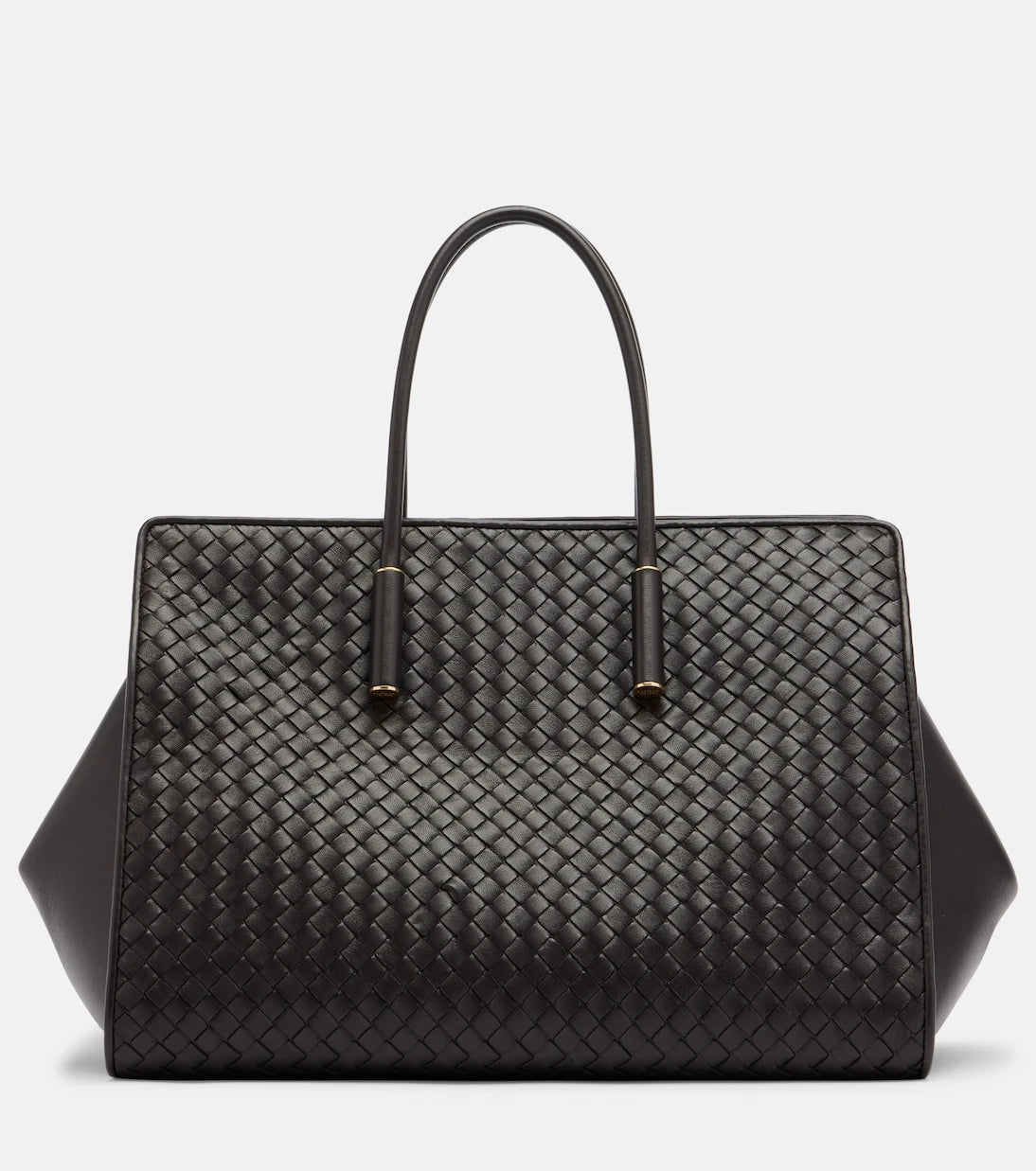Bottega Veneta - حقيبة توتس باربرا متوسطة من الجلد