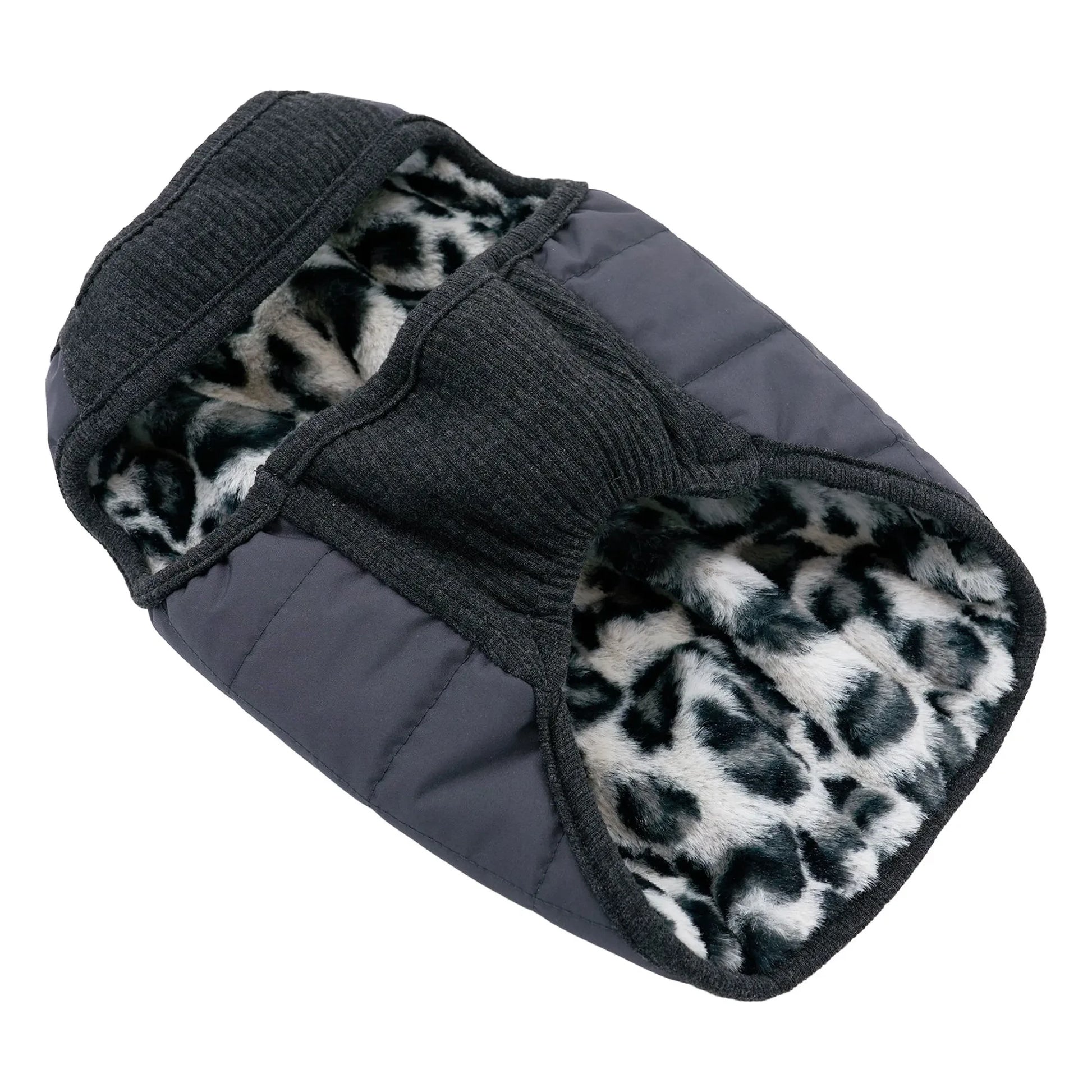 The Furry Folks - Reversible down jacket | Black