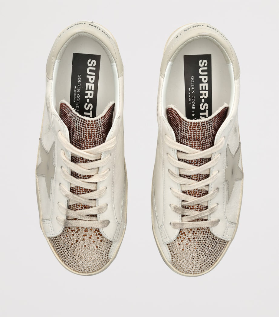 White Leather Super-Star Sneakers