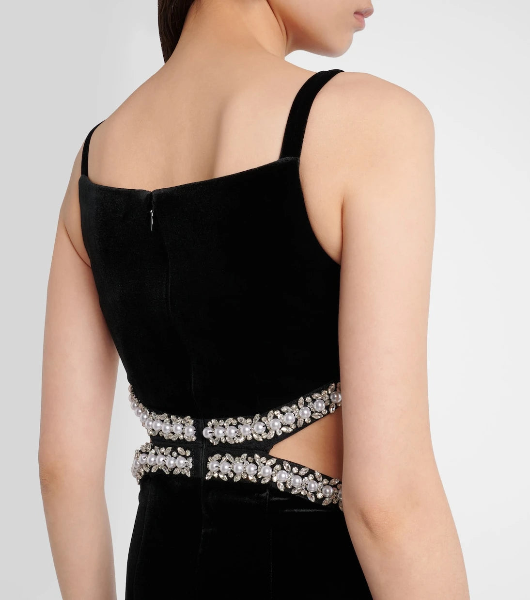 Self-Portrait - فستان ماكسي مخملي بقصّات